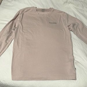 Vans light pink long sleeve shirt, Size small, Graphic design on the back